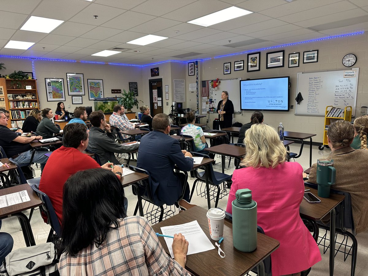 STEMcobb's tweet image. Fabulous day of collaboration &amp;amp; learning at the HS STEM Innovation Academy. @WaltonSTEM hosted. Walton student panel stole the show explaining how  teachers show they care.  #STEMCobb #DoingDrivesLearning @STEMTania @ALDCOBB1