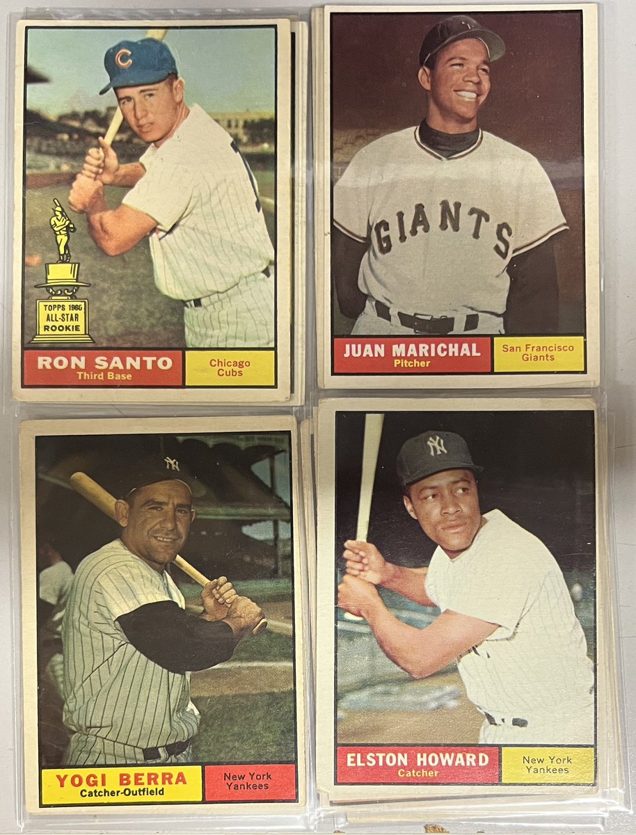 Oregarus's tweet image. Massive #Mailday via @RyansVintageCA. Another dozen #1961Topps for my #SetBuild. A few high numbers and a few heavy hitters. Thank you, Ryan. These sets don’t build themselves. Love my #HobbyFamily. #SetBuilding #SetBuilder #TheHobby #Topps