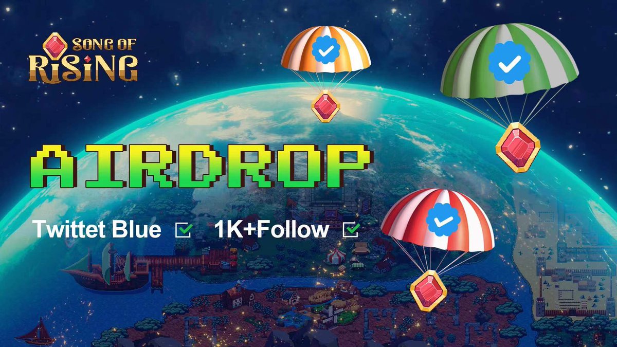 songofrising's tweet image. 🎉Song of Rising  Open Beta （Free to Play）Whitelist Airdrop🎉

👉Twitter Blue  ☑️or 1k+Follow ✅
1. Follow @songofrising 
2. RT with your Base address
3. Complete: forms.gle/D3qofiXH6J4q1S…

🏆Reward: Open Beta WhitelistX1 (Total:500)
🌐Discord: discord.com/invite/3KjZySd……