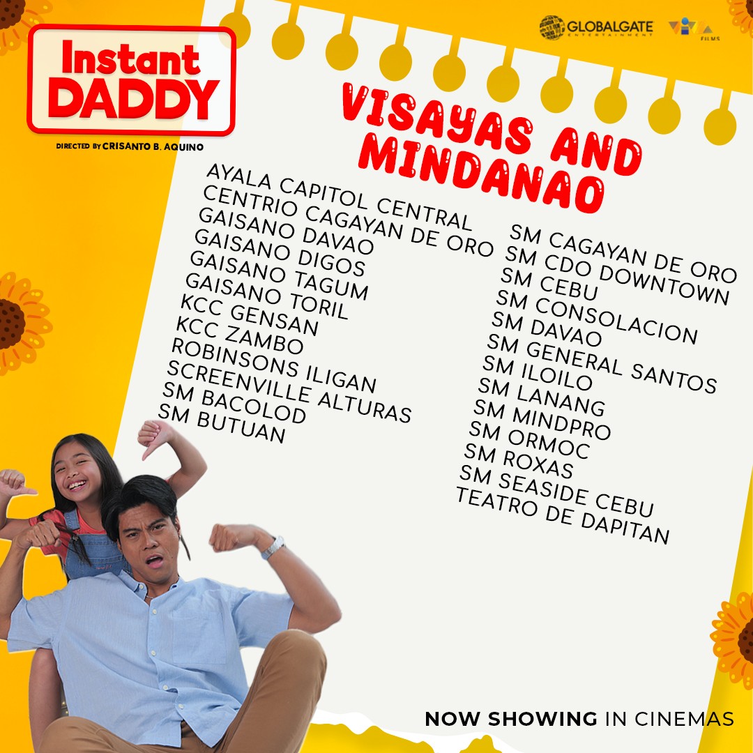 VIVA_Films's tweet image. Ready na tumawa at umiyak sa loob ng sinehan kasama ang BUONG PAMILYA! Sugod na sa pinakamalapit na sinehan at panoorin ang "INSTANT DADDY"!

Get your heart stolen in an INSTANT with the film, "INSTANT DADDY"!

Watch the trailer here: youtube.com/watch?v=WQkcX5…

#InstantDaddy