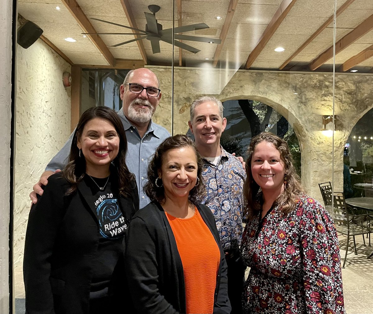 Fun to attend @TEPSA_Region20 Fall Meeting. Glad they let me go even though I’m retired. 😎 Great guest speaker @danstromain . Hung out with my Judson pals, @GarzaOlivan and Alejandra Gutierrez. Kaitlin Andersen was with them -a student when I was principal at Medina Valley!