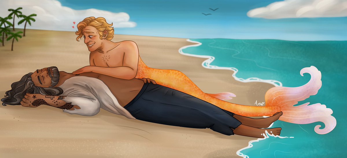 anagabilemos's tweet image. Probably too late to post but i had to

I present: The Little Mermaid-Pirate
#ofmds2spoilers
#OurFlagMeansDeath #OFMD2Spoilers #blackbonnet #OFMDfanart