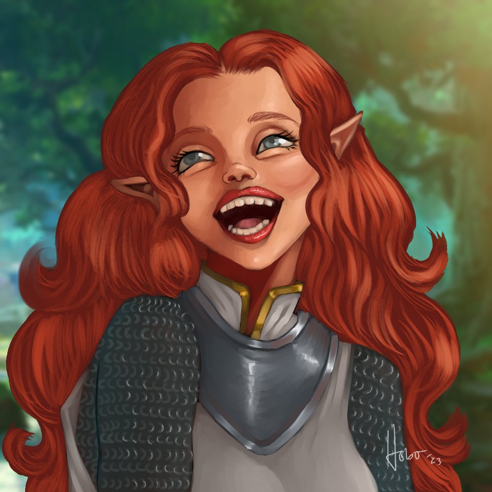 Happy Nell #dndart #characterart