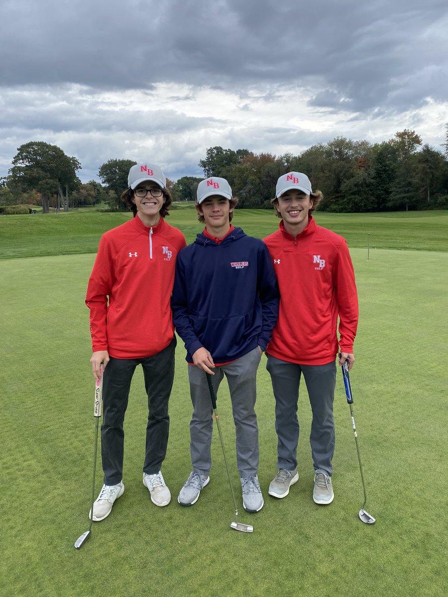Congrats to Craig, Luke and Trevor for representing the Whalers today at the Sullivan Tournament.   Senior Co-Captain, Craig was 2nd low medalist shooting an 81.  Great job!!!! @SC_Varsity @nbhighsports