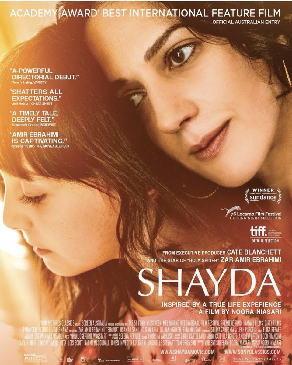 Naomi McDougall Jones (@naomimcdougallj) on Twitter photo The official US poster for #ShaydaFilms is here.
AND - in case you miss noticing this on the poster - we are now officially Australiaās entry for 2024 Best International Feature Film Academy Award.
Coming to cinemas in the US through <a href="/sonyclassics/">Sony Pictures Classics</a> soon.
Out in Australia now! The official US poster for #ShaydaFilms is here.
AND - in case you miss noticing this on the poster - we are now officially Australiaās entry for 2024 Best International Feature Film Academy Award.
Coming to cinemas in the US through <a href="/sonyclassics/">Sony Pictures Classics</a> soon.
Out in Australia now!