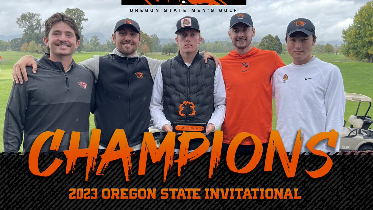 BeaverMGolf's tweet photo. It is official ... we are the Oregon State Invitational CHAMPS!

#GoBeavs https://t.co/rtY30AlKNt