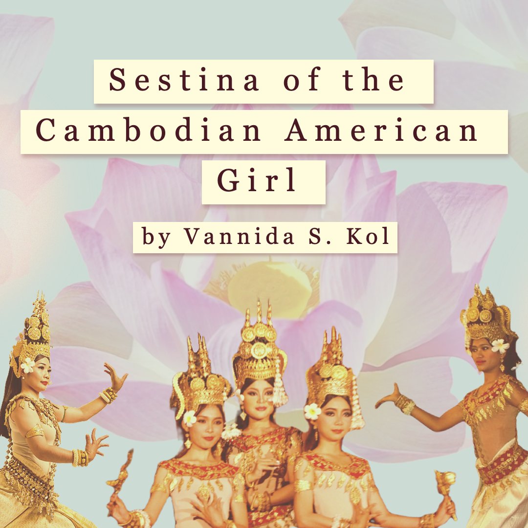 ⭐️NEW SILK BLOG POST⭐️

🪷"Sestina of the Cambodian American Girl" is now UP on our blog!

✨Use the link to check out Vannida's beautiful piece on culture on our website!

🔗silkclubatx.com/post/sestina-o…

🌺written by: Vannida S. Kol
🌺graphics by: Safa Michigan