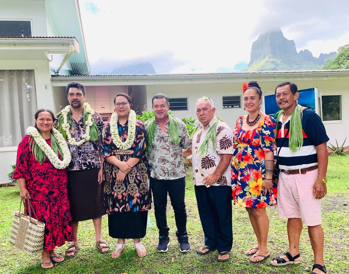 I was honoured with the task of attending the opening of the Tapa Presentation and lectures at Mo'orea Eco Museum on behalf of HRH Princess Pilolevu and Tonga's @MTourismTonga