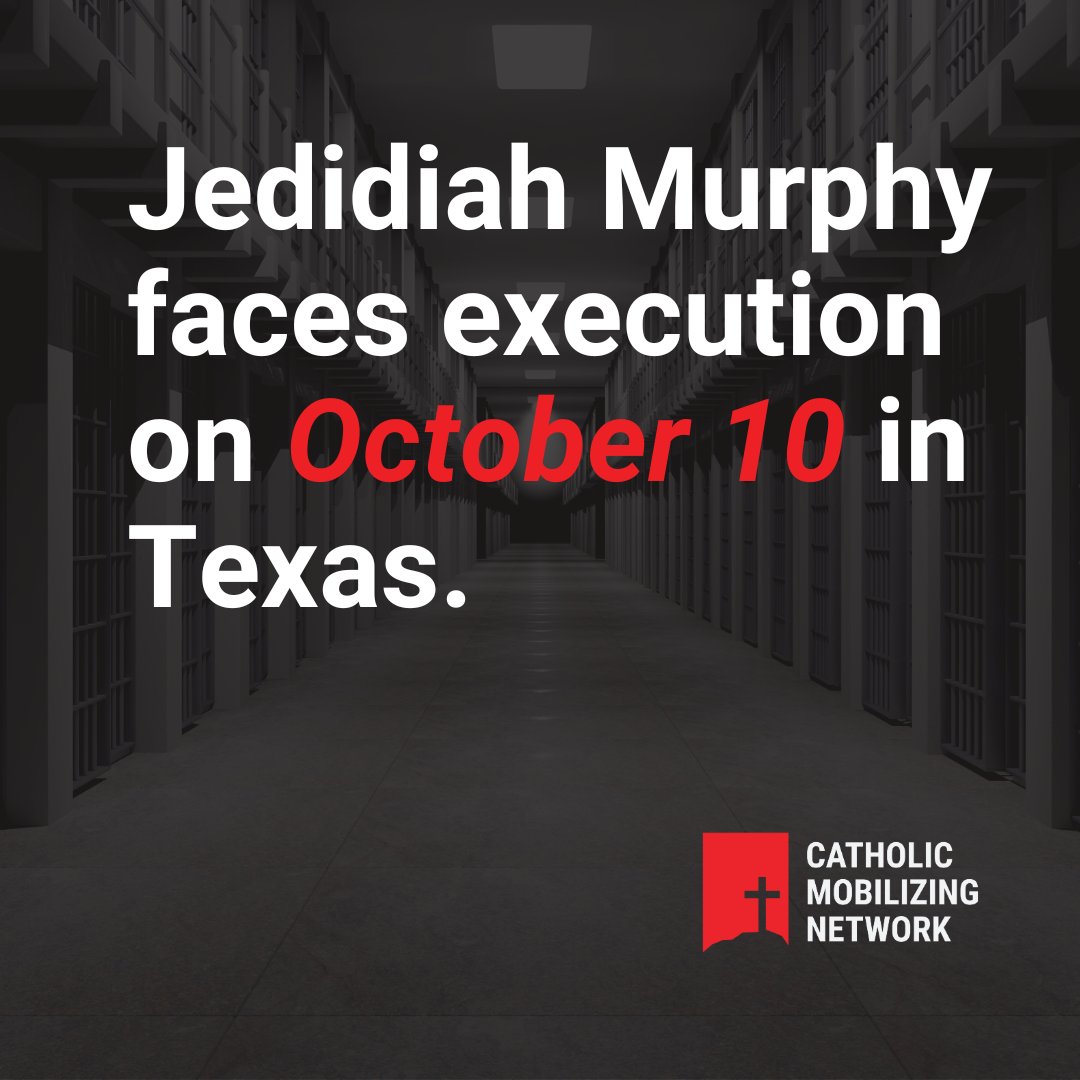 Texas continues to prepare to execute #JedidiahMurphy tonight as his case awaits a decisions from SCOTUS. Jedidiah currently has a stay of execution granted by the lower courts. 🙏 Join us in praying that this execution does not go forward. And if it does, hold vigil with us.
