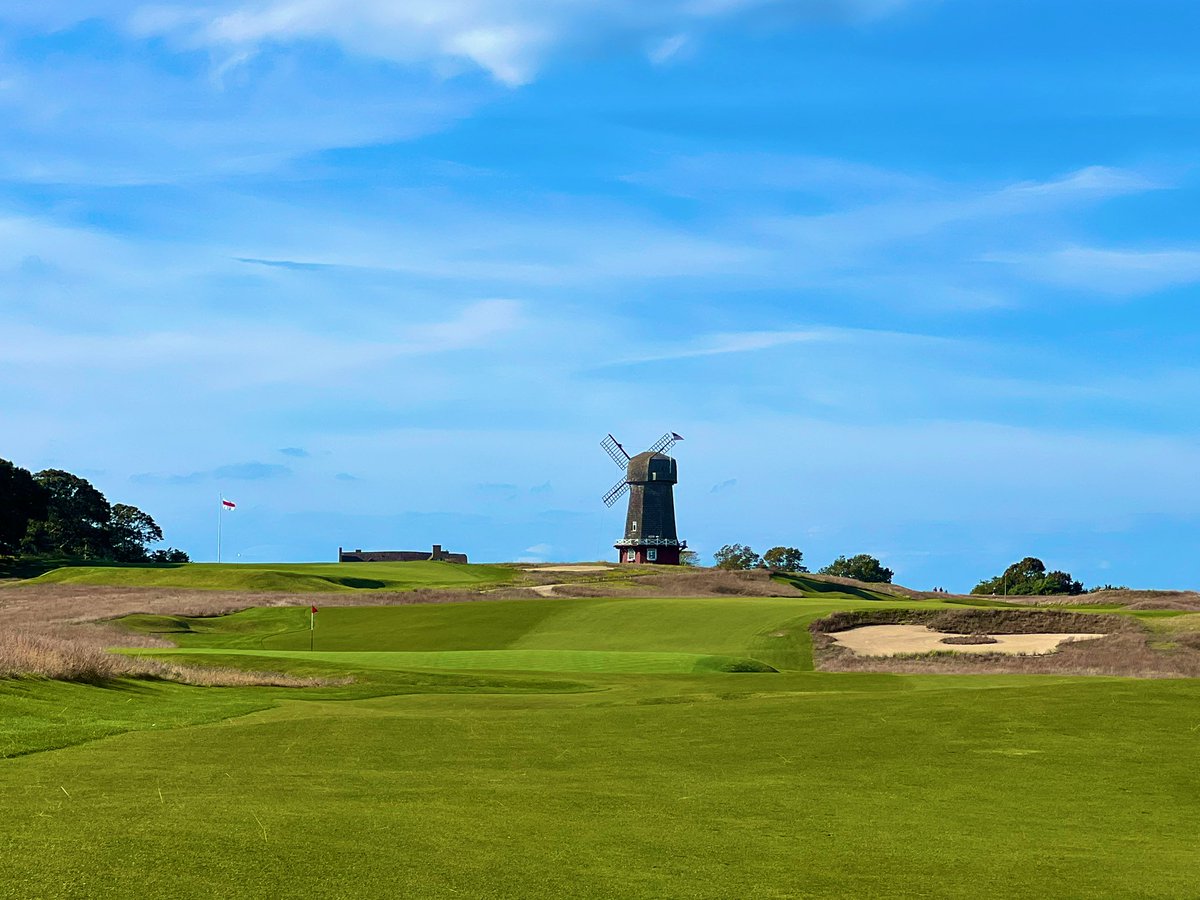 GCAJoeA's tweet photo. National Golf Links of America
1908 C.B. Macdonald

Macdonald set out on a mission to build a golf course that would resemble the greats of the British Isles. CB found a piece of property on the Peconic Bay of Long Island and with the help of a local engineer, Seth Raynor, the two crafted an architectural masterpiece.

NGLA, weaves you out towards its next door neighbor, Shinnecock Hills, and then back to the clubhouse which sits atop a hill overlooking the Peconic Bay. The holes each have their own personal characteristics - some with massive Sahara bunkers, some with tiny pot bunkers, greens that are plateaued, thumb printed and punchbowled. The fairways are firm and fast, guarded by native fescue areas and the greens roll like table tops.

“National” as it is affectionately called, is as fun to play as any. Each hole tells a new story and the walk out and back is one of the most enjoyable you’ll ever take on a golf course. Today was a dream for me - it was utter bliss. The weather was 65 and sun and just the right amount of wind. If there is a heaven on earth, I believe I was there today.