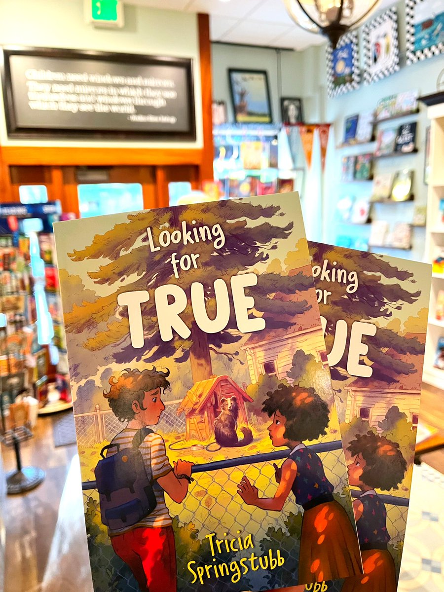Happy paperback release to <a href="/springstubb/">Tricia Springstubb</a> &amp; LOOKING FOR TRUE! covertocoverchildrensbooks.com/book/978082345…