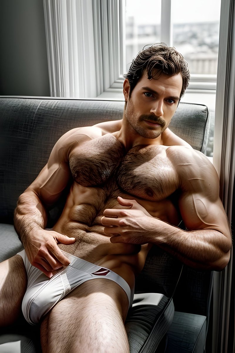 NeoAiFakes's tweet photo. 🔍 Henry Cavill laying back on a sofa in a jockstrap https://t.co/3emx0ZlfdJ