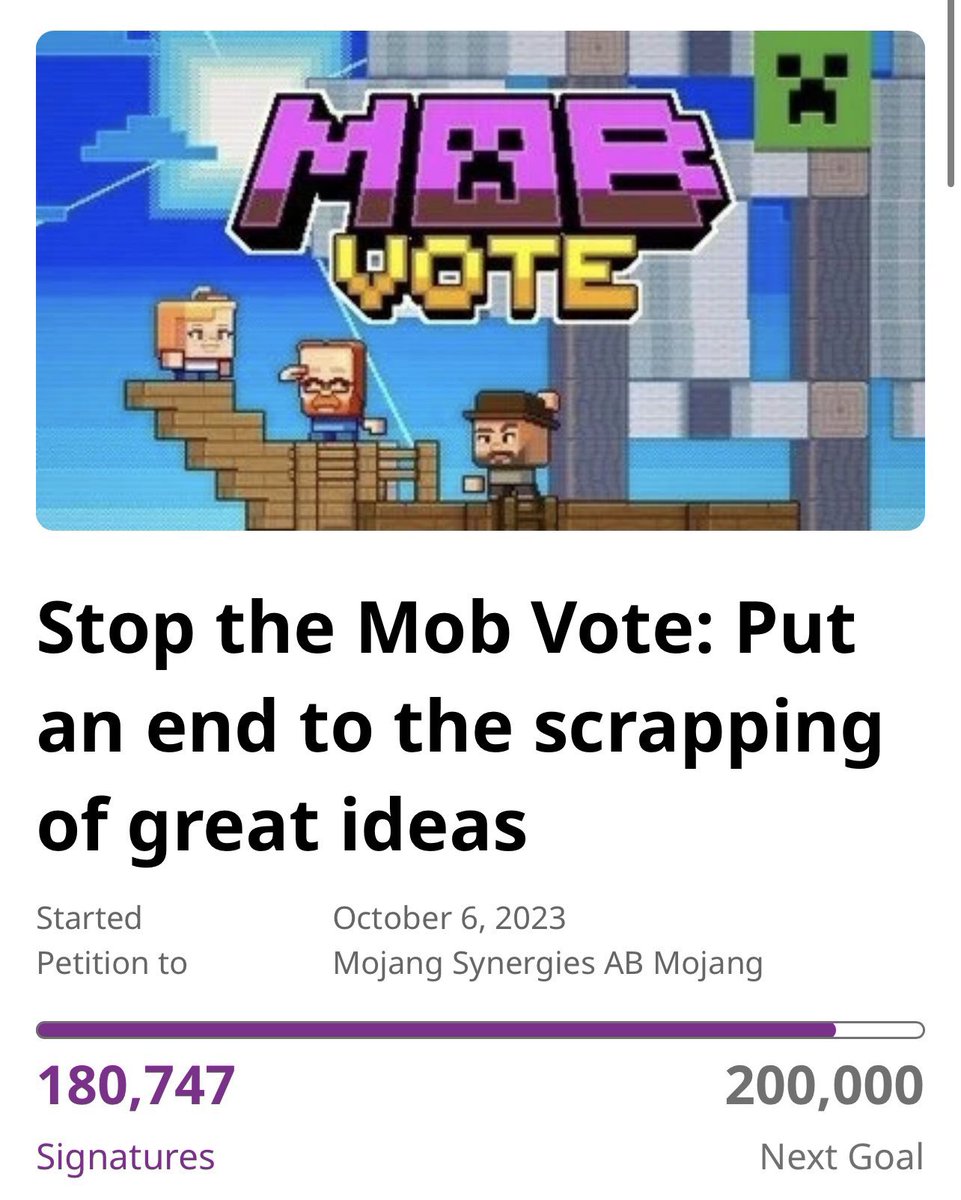 Minecraft 1.21 will be revealed next month as the community prepares for  war over the 2023 mob vote