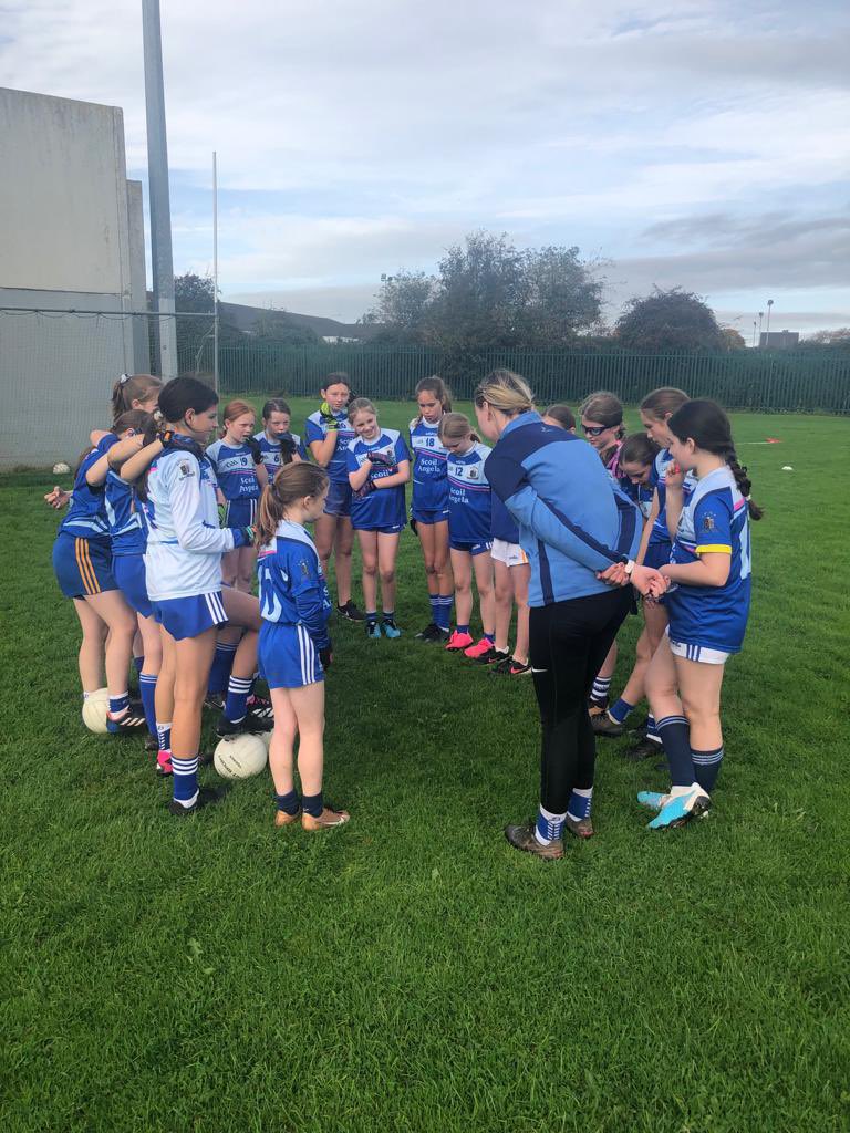 ScoilAngela's tweet photo. Congrats to our U13 football team who won all their blitz matches today. Thanks to Pres Thurles and St Mary’s Nenagh for great matches. Looking forward now to our County Semi Final🎉🏐🏐💙💙 https://t.co/AkW875r7qB
