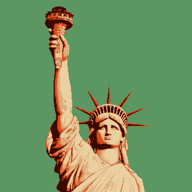 TheSpecialKarl's tweet image. Statue of liberty 🗽 #pixelart. 

Palette : "Cosmonaut-5 by Madder Than Eggs"

@RejectedPalette #randomRPL