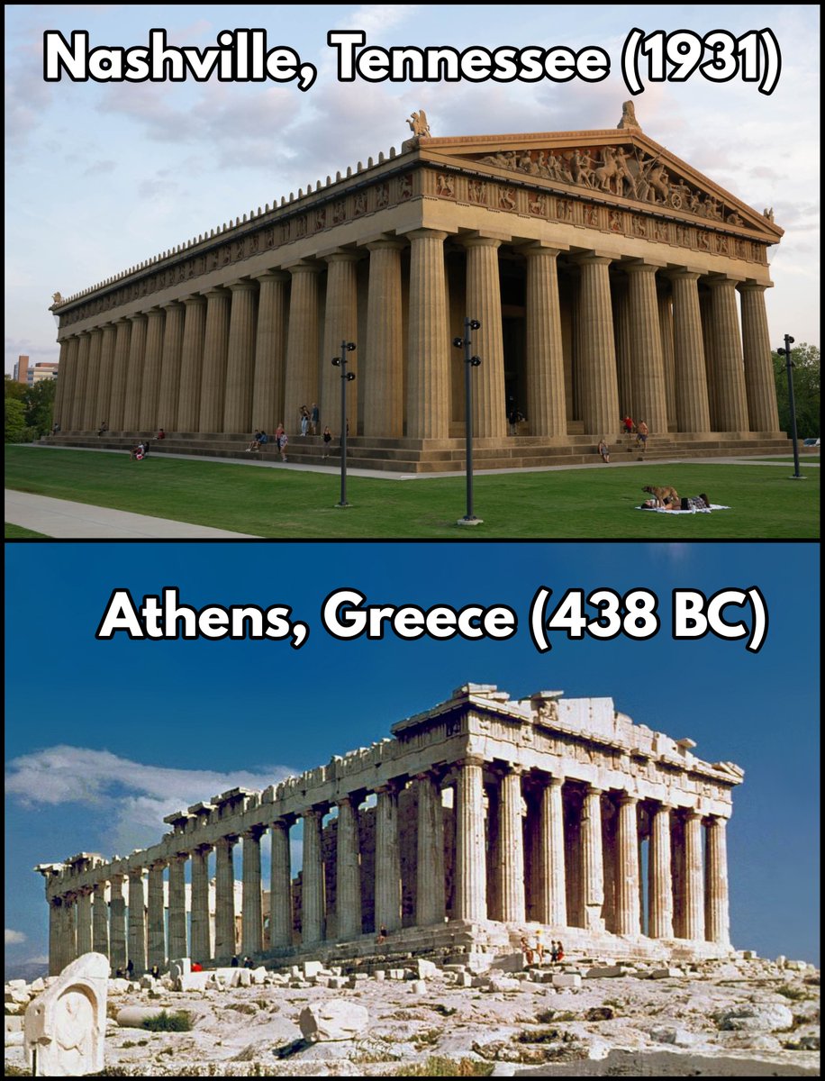 Hold on, why is there a full-size replica of the Parthenon in Nashville, Tennessee?