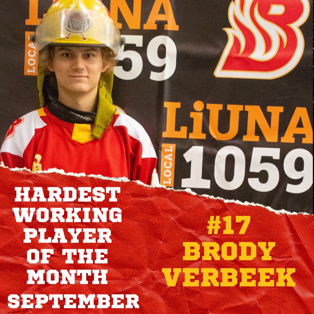 HanoverBarons's tweet photo. Your @LiUNA1059 Hardest Working Player for the month of September voted by the team is Dundalk native #17 Brody Verbeek! Join us in Congratulating Brody 😊. #WorkHardPlayHard #BsFamily #Liuna1059 #HardestWorkingPlayer https://t.co/5BligB1j4y