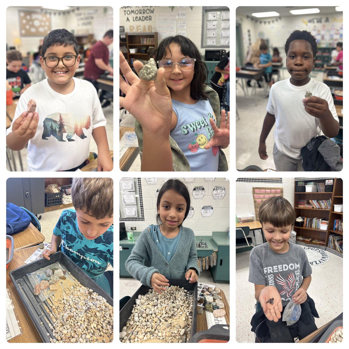 These kiddos had a blast mining this afternoon! Our Diamond Del field trip was a huge hit. #vcsscientists 🪨🔎