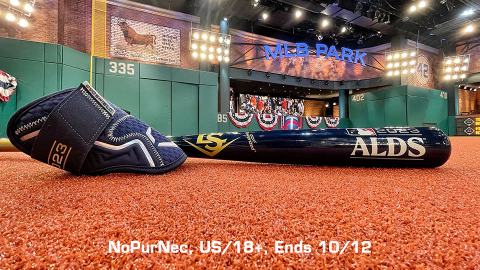 REPOST for a chance at an ALDS @EvoShield elbow guard & @sluggernation bat and tune in to #MLBTonight after the game for a recap of today's #Postseason action! Rules: atmlb.com/1RXSa4v | NoPurNec, US/18+, Ends 10/12