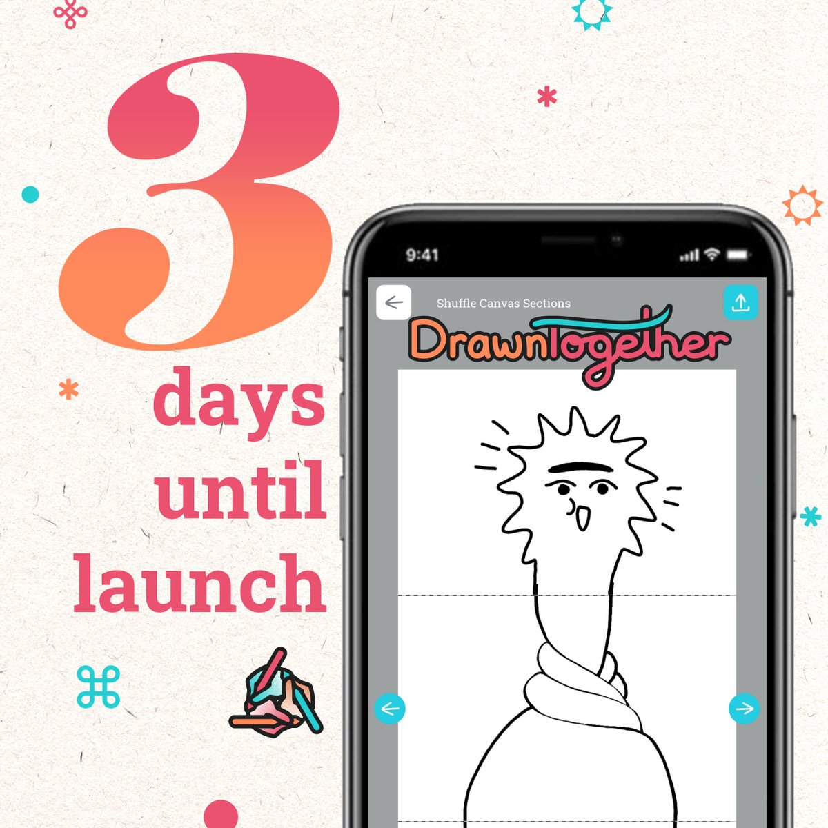BIG NEWS HITTING YOUR FEED IN 3 DAYS! 
-
-
-
#exquisitecorpse #artapp #collaborativeart #drawntogetherapp #drawntogether #announcement #torontotech