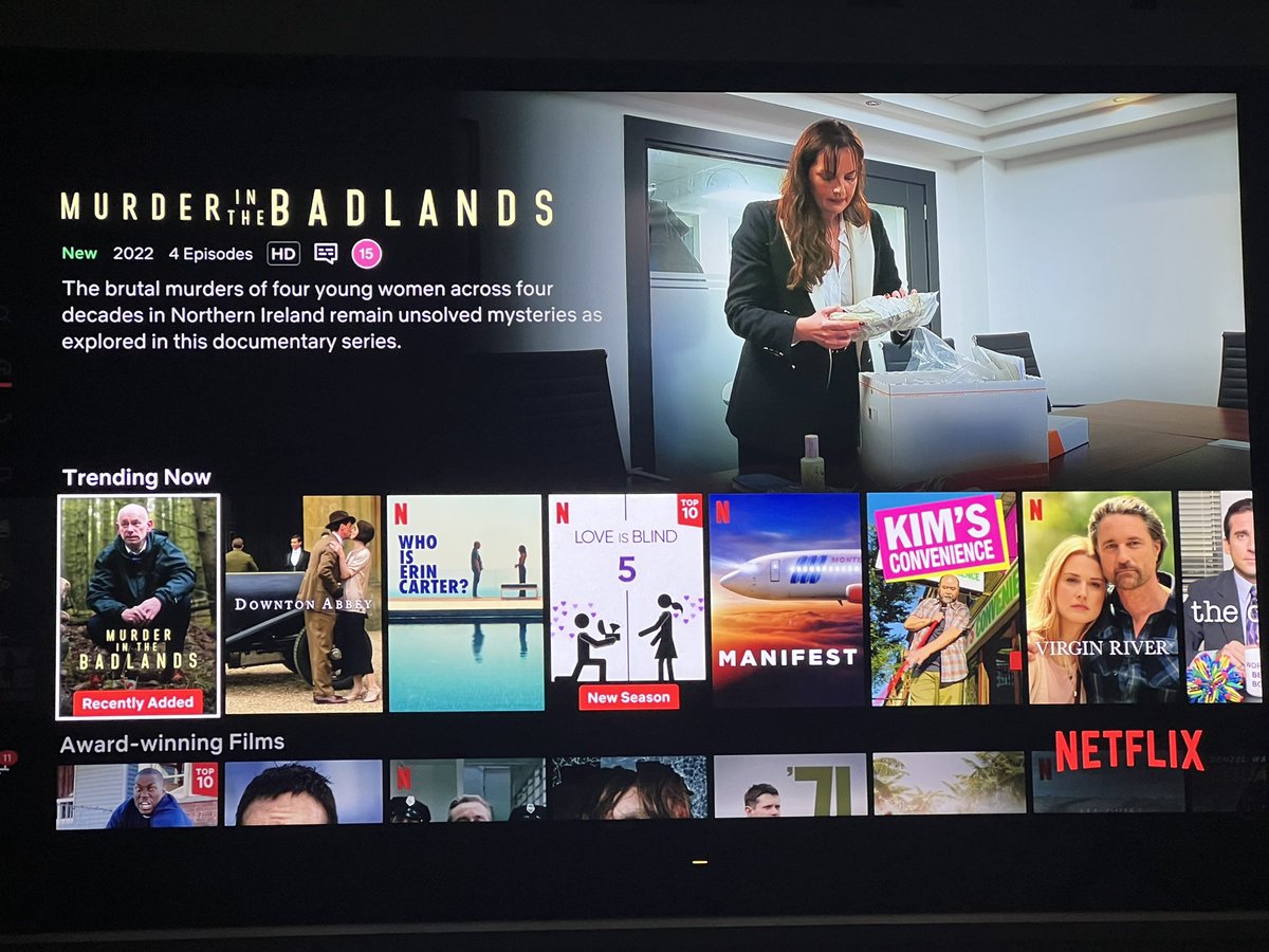 1st day it’s been released on Netflix and we are trending! Thank you all for watching and helping find answers for all 4 girls, gone too soon without any justice <a href="/NetflixUK/">Netflix UK & Ireland</a> #MurderintheBadlands #letsfindlisa #truecrime