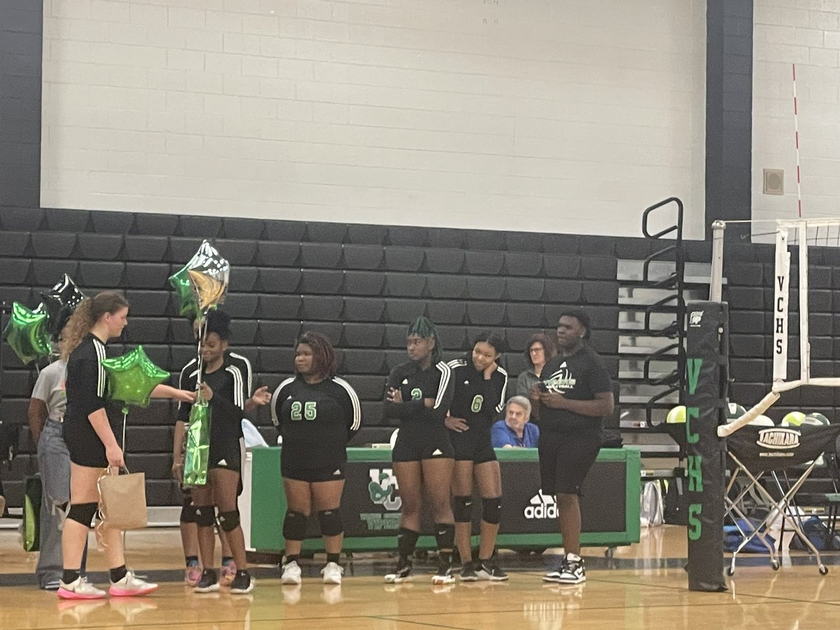 We are celebrating our very own Clara on this evening. Clara is a senior on VCHS volleyball team. Lets go Vipers! 🐍 #vcecsoar #vcecwolfpack