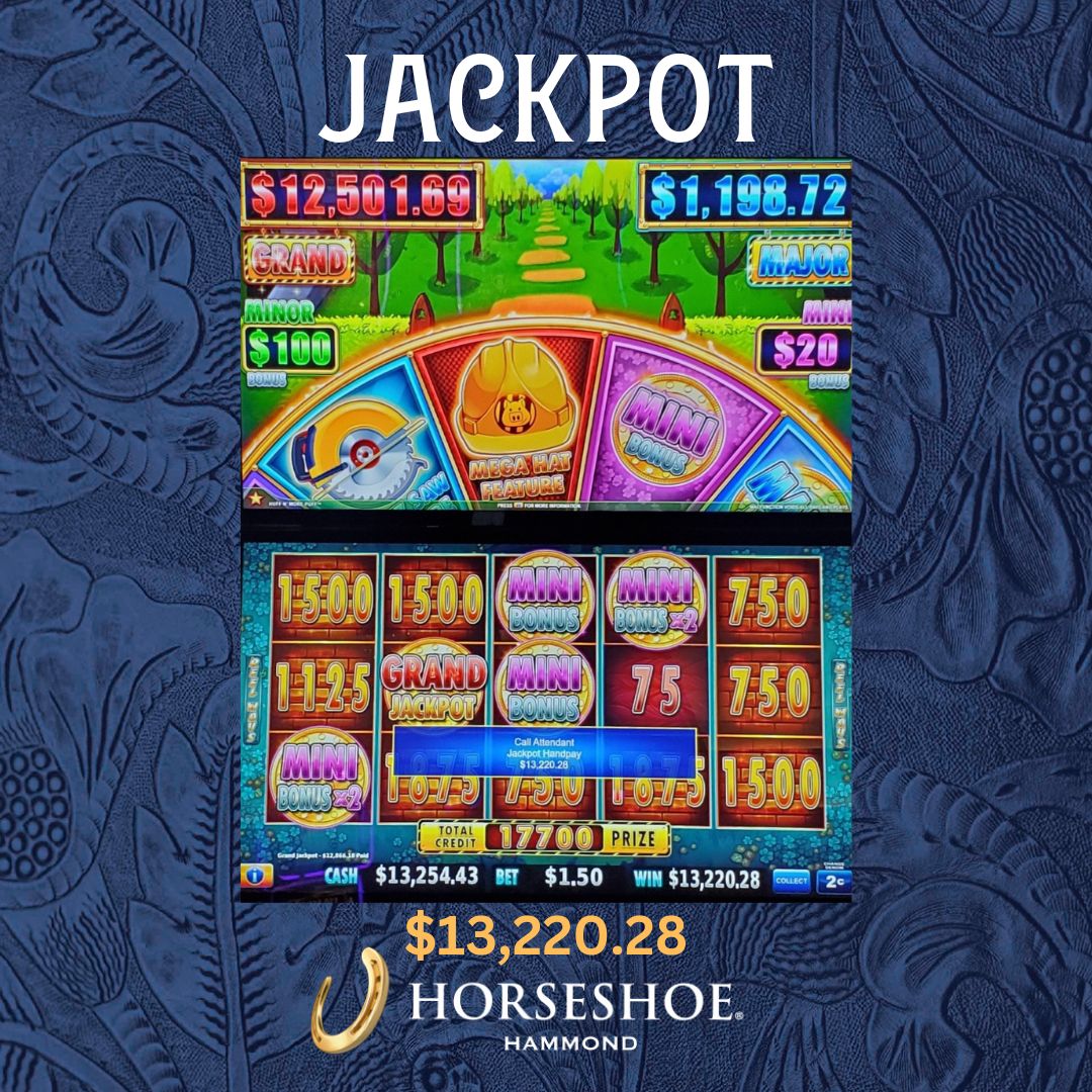 HorseshoeHammnd's tweet photo. #JACKPOT ALERT This lucky Caesars Rewards Member took a $1.50 spin on #HUFFNMOREPUFF & landed a $13,220.28 #GRANDJACKPOT during a bonus! Congrats!
Know When To Stop Before You Start.ยฎ Gambling Problem? Call 1-800-9-WITH-IT. ยฉ2023, Caesars License Company, LLC.
#horseshoehammond https://t.co/FpBYr8rnvA