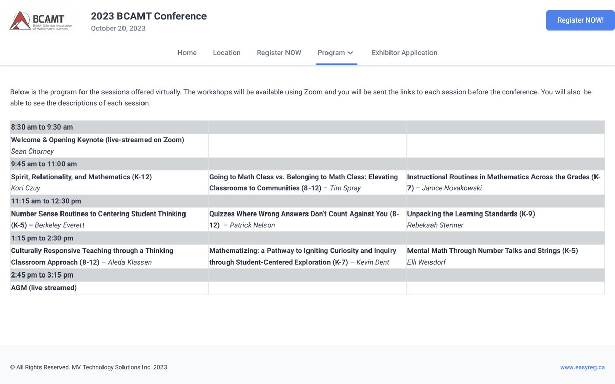 Still time to register for #BCAMT2023! #PSAday

Outside of the Lower Mainland? Check out our virtual program. Register at bcamtconference.ca