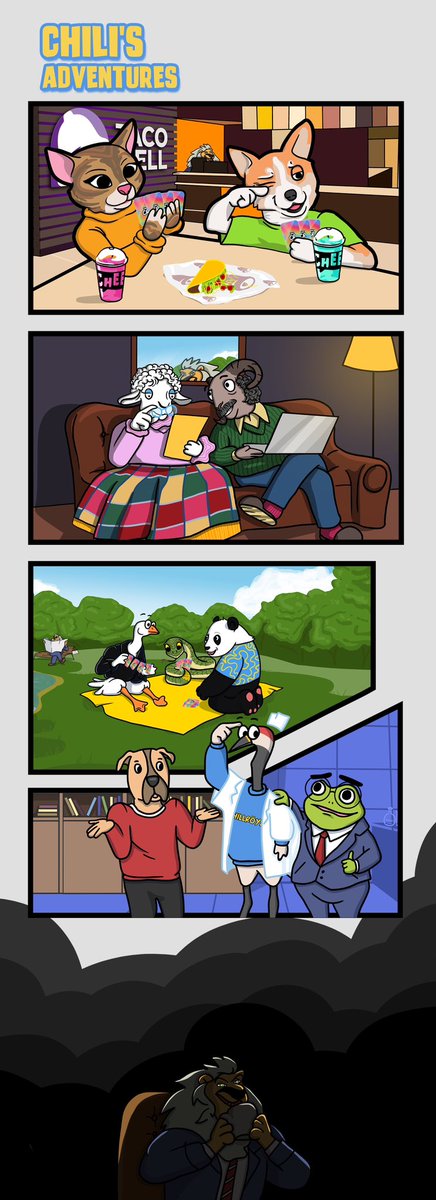 Happy #PortfolioDay. I’m a #MentalHealthAwareness advocate and created a comic on this going through their quarter-life crisis and battling #aging.

Follow Chili as he realizes he is aging and losing his childhood memories. Chili dawns his lab coat and decides to find a diagnosis