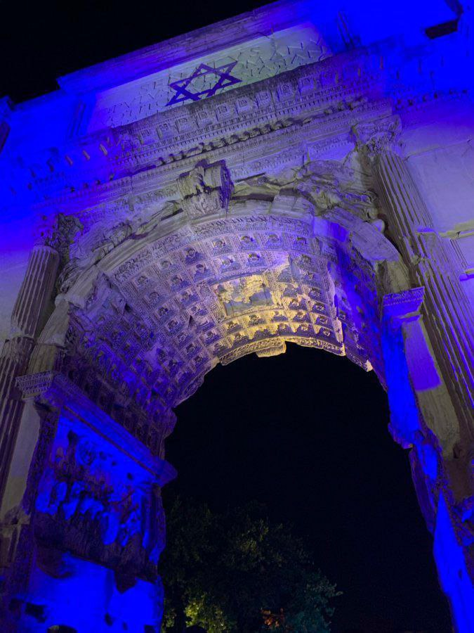 This is the end result of what Christian Zionism does to a people. Arch of Titus, glorifying victory of the Romans over Judea, now bares the image of the Zionist state of Israel