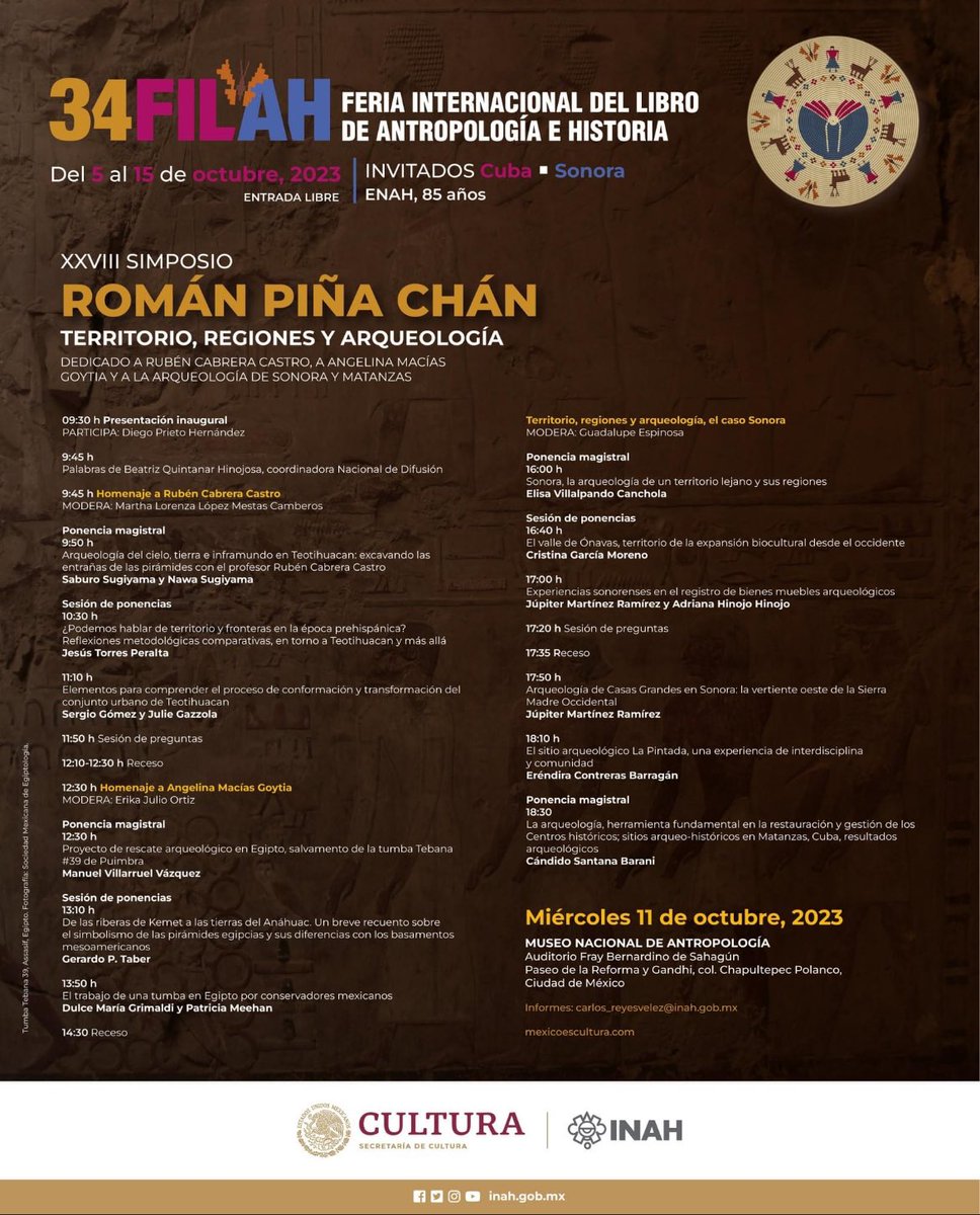 PlazaColumnas's tweet photo. Los invitamos al simposio Román Poña Chán. https://t.co/hewwp1lSRa