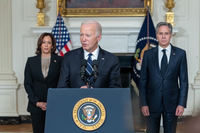 President Biden delivers remarks on the terrorist attacks in Israel.