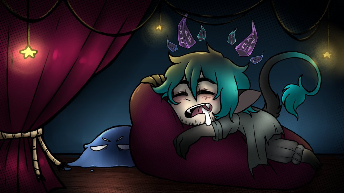 baeraedraws's tweet photo. yippie! #PortfolioDay 
hi hi! im baerae, an artist who mainly does illustrations but im slowly teaching myself live2d animation! (ill put some vids of my animations below this one) https://t.co/o3BrZmHN3x