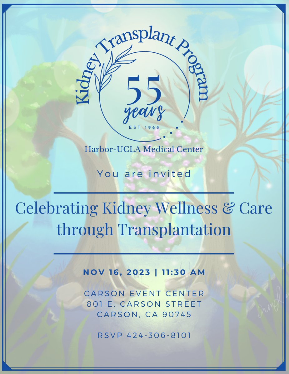 HarborKidney's tweet photo. Save the date: 11/16/23 @ 11:30 AM Carson Event Center @ https://t.co/Lgiqp57HYZ
Celebrating Kidney Wellness and Care through transplantation - 55th Anniversary @HarborKidney @HarborUCLA #HarborUCLA #UnderConstruction🚧 #OurPatients #OurPeople #OurCommunity📷 https://t.co/P0EL7cOsMD