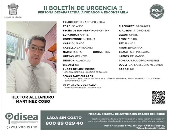 Sus hijos lo esperan en casa🙏🏽

<a href="/botDesaparecidx/">BotDesaparecidx</a> 
<a href="/TvAztecaNoti/">TV Azteca</a> 
<a href="/lopezdoriga/">Joaquín López-Dóriga</a> 
<a href="/mileniotv/">Milenio Televisión</a> 
<a href="/ImagenTVMex/">Imagen Televisión</a> 
<a href="/AristeguiOnline/">Aristegui Noticias</a> 
<a href="/latinus_us/">Latinus</a> 
<a href="/Televisa/">Televisa</a>