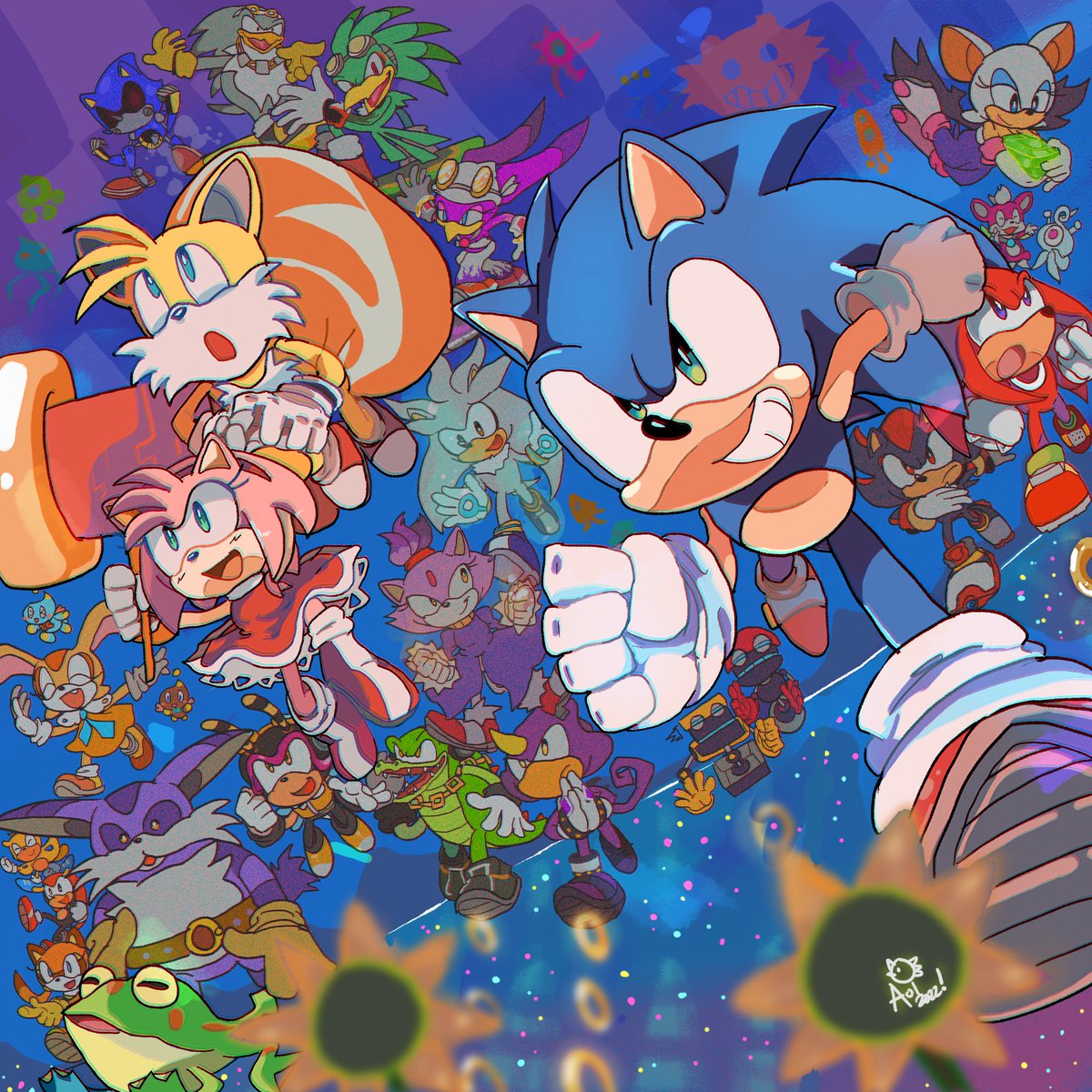 aoii91's tweet image. #PortfolioDay
Hi everyone I’m Aoi! I’m a hobbyist illustrator who also enjoys making music and voice acting from time to time.
These days I’m all over but never forget my love and passion for Sonic and all things animated from my childhood 💖🎮