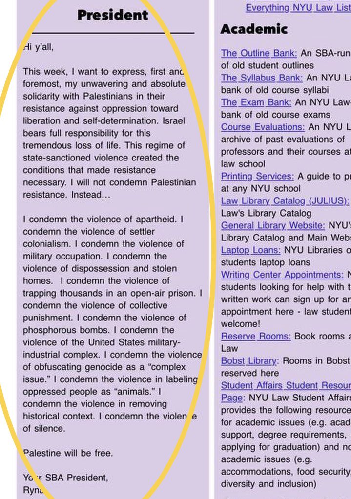 NYU Law student Ryna Workman loses prestigious job offer after penning a horrifying justification for the murder, rape, and kidnapping of Jews in a school newsletter.

Thank you <a href="/WinstonLaw/">Winston & Strawn LLP</a> for doing the right thing and breaking ties with this atrocious antisemite.