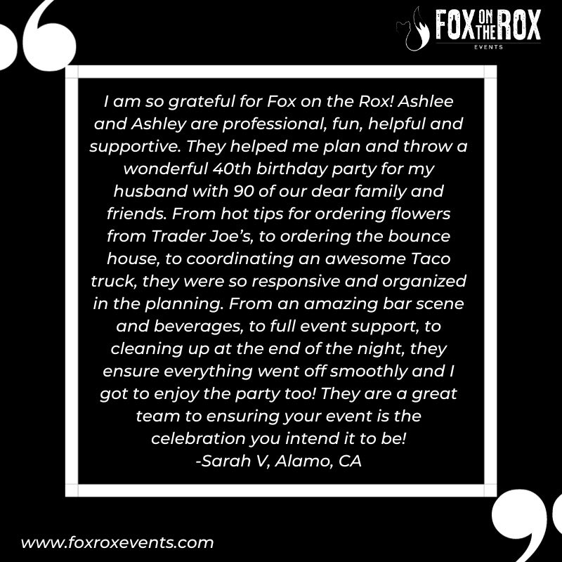 🖤🤍

#GetFoxedUp #GripnSip #Cheers #FoxOnTheRoxEvents #EventPlanner #EventPlanning #Event