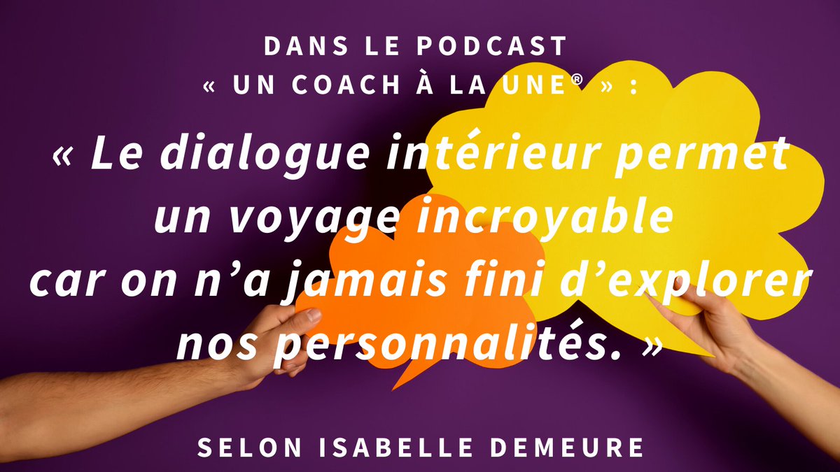 Dans le 28ème épisode du podcast « Un Coach À La Une® » la coach et superviseur Isabelle DEMEURE nous parle de coaching avec le dialogue intérieur.  

Écoutez l'épisode : tinyurl.com/UCALU28 

#coaching, #UnCoachÀLaUne #podcast 

® lemediadescoachs.com - 2023