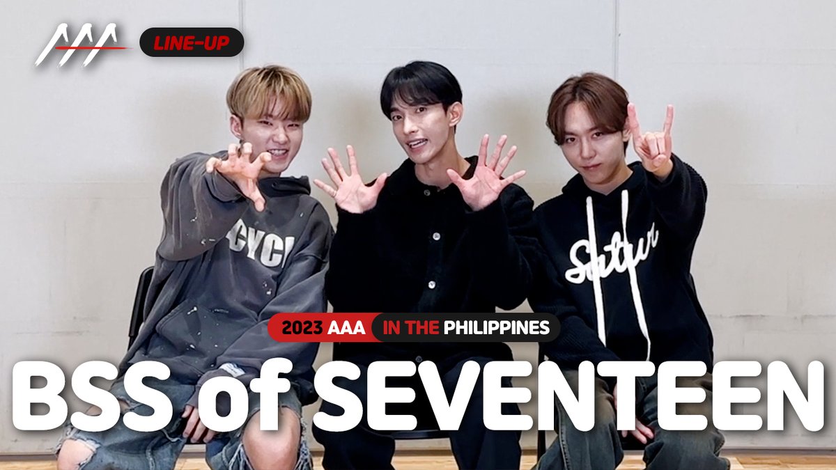 STARNEWS_AAA's tweet photo. (SUB) [LINE-UP] 그룹 부석순(BSS) #부석순 #BSS | 2023 Asia Artist Awards IN THE P... https://t.co/Pcvpjqu8ZI via @YouTube #부석순 #BSS #세븐틴 #SVT #SEVENTEEN #승관 #호시 #도겸 #DK #SEUNGKWAN #HOSHI https://t.co/FM5q0CtZjA