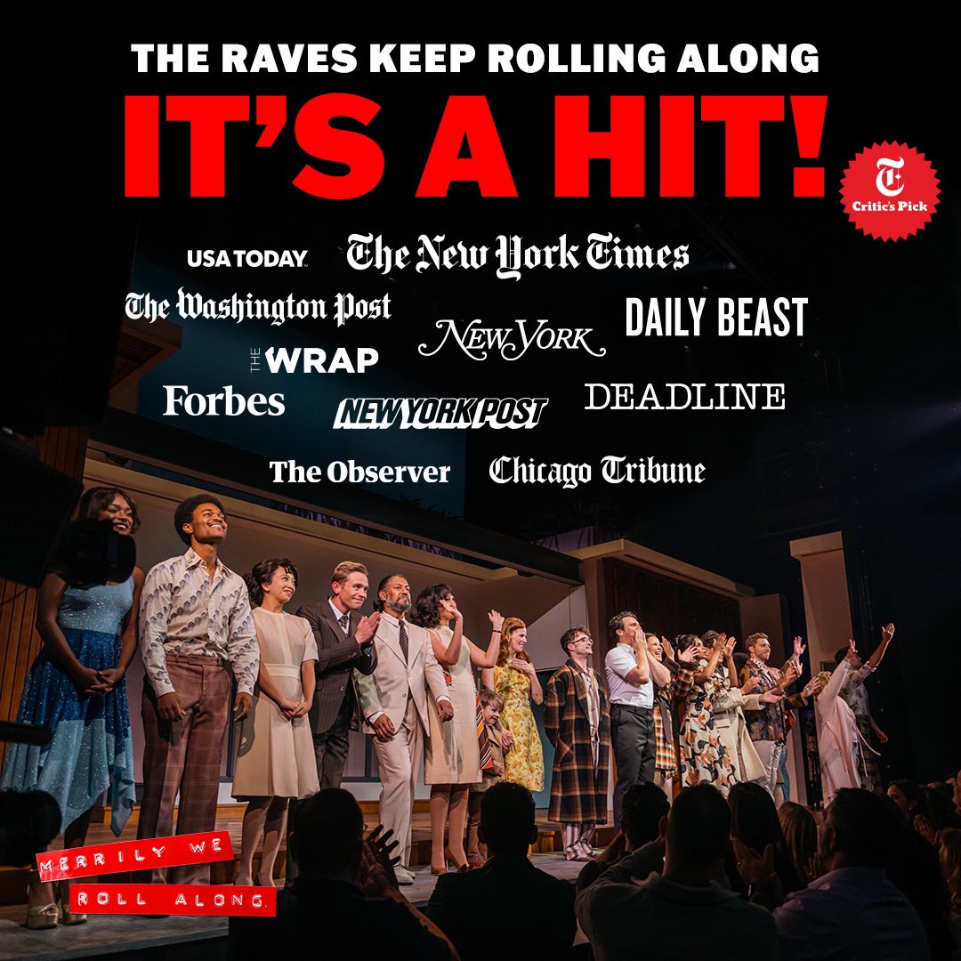 Merrily We Roll Along on Broadway tweet media