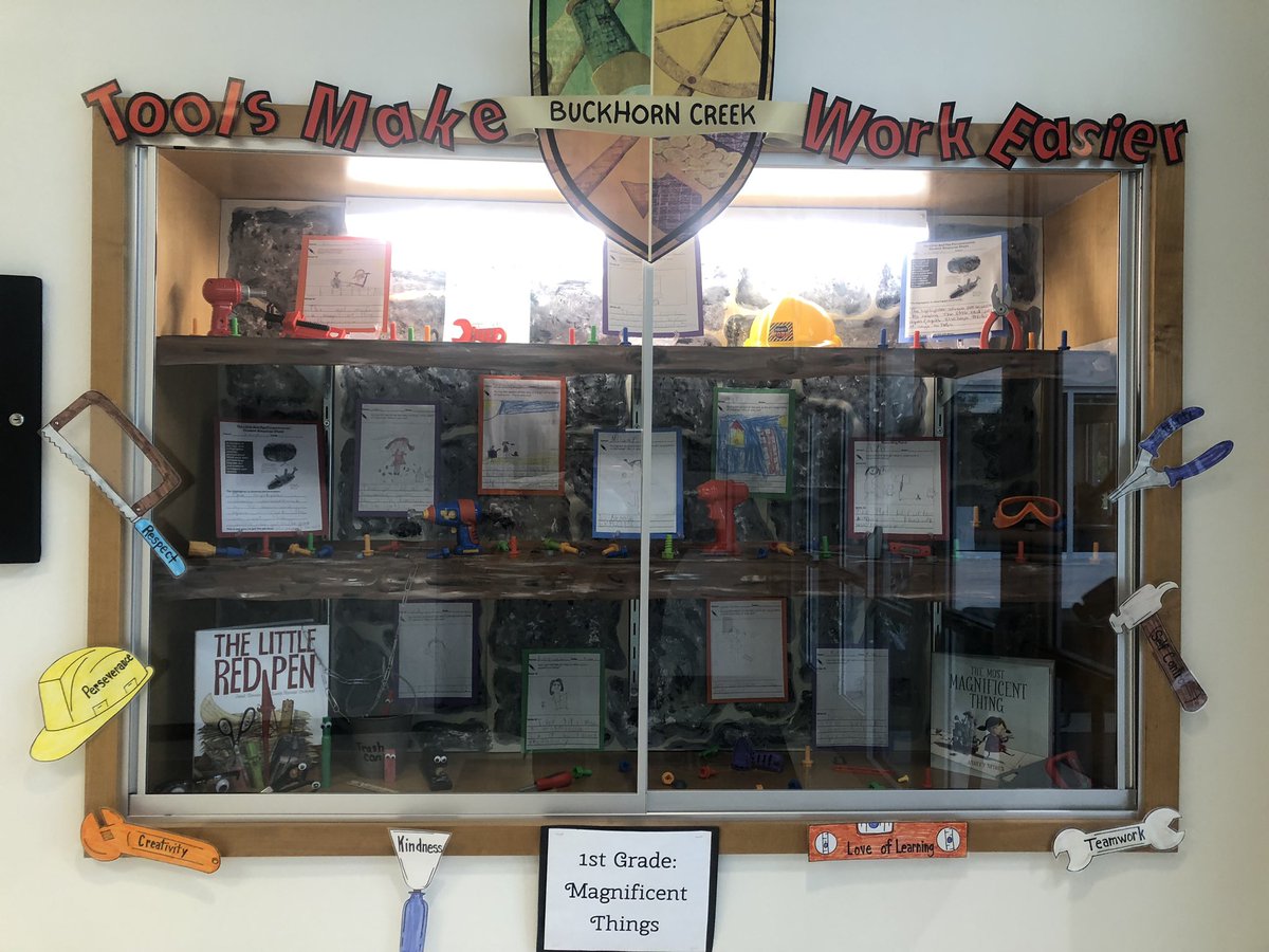 Being at <a href="/BuckhornCreekES/">Buckhorn Creek ES</a> “unity” is all around us! Without our awesome 1st grade instructional assistants this beautiful display case would have never happened! #wearecrew #4houses1family <a href="/ELeducation/">EL Education</a>