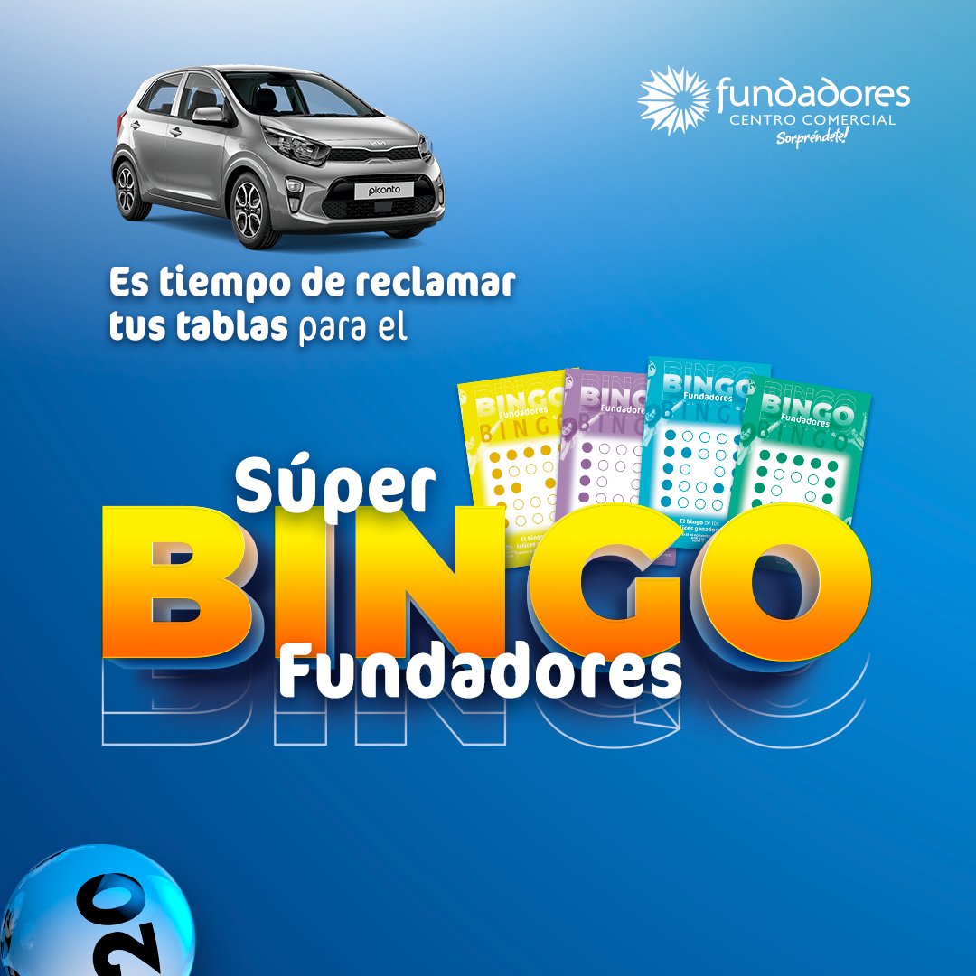 ccfundadores's tweet photo. 🤩Se acerca una fecha muy especial para todos, conoceremos al feliz ganador del Súper Bingo Fundadores 2023 🤑 si quieres ser tú, sigue estos términos y condiciones del Bingo y ya reclama tus tablas en el punto de información 😍
.
#Bingo #Manizales #Fundadores #Caldas #Carro https://t.co/sRxgqPumcG