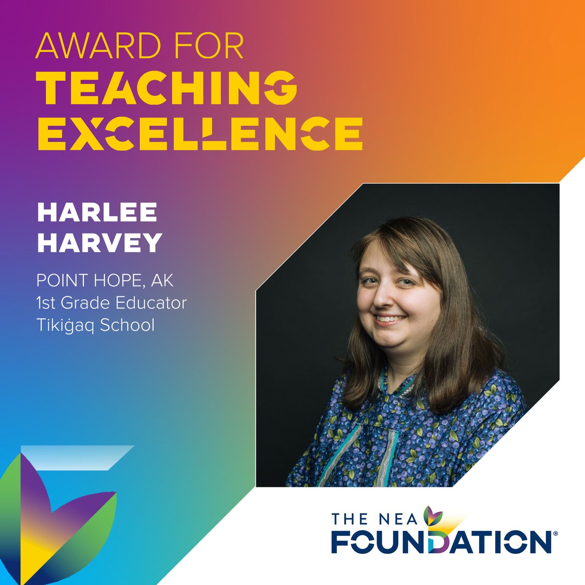 Harlee Harvey - 2023 AK Teacher of the Year tweet media