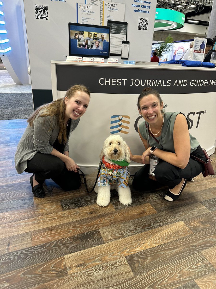 Our Managing Editor, Danielle Leber, and I loved hanging out with sweet Noah and his precious lil Hawaiian shirt and lei! 🥹🥰 <a href="/journal_CHEST/">CHEST® Journal</a> <a href="/accpchest/">CHEST</a> #CHEST2023