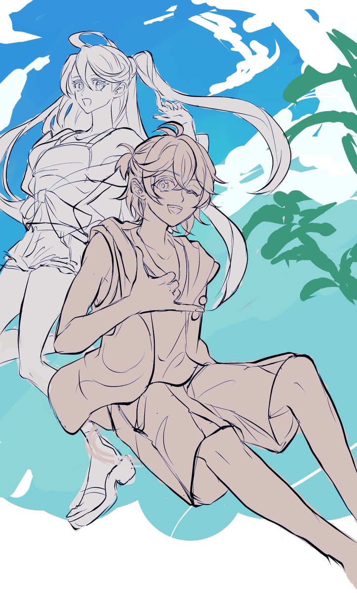 「途中…」|志緒のイラスト