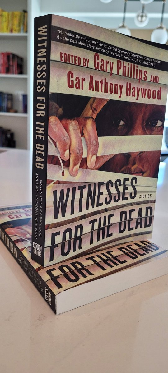 Had no idea what #bookmail I ordered so was pleasantly surprised to see WITNESSES FOR THE DEAD is now out in ppb! Thank you @soho_press and editors #GaryPhillips & @garhaywood!