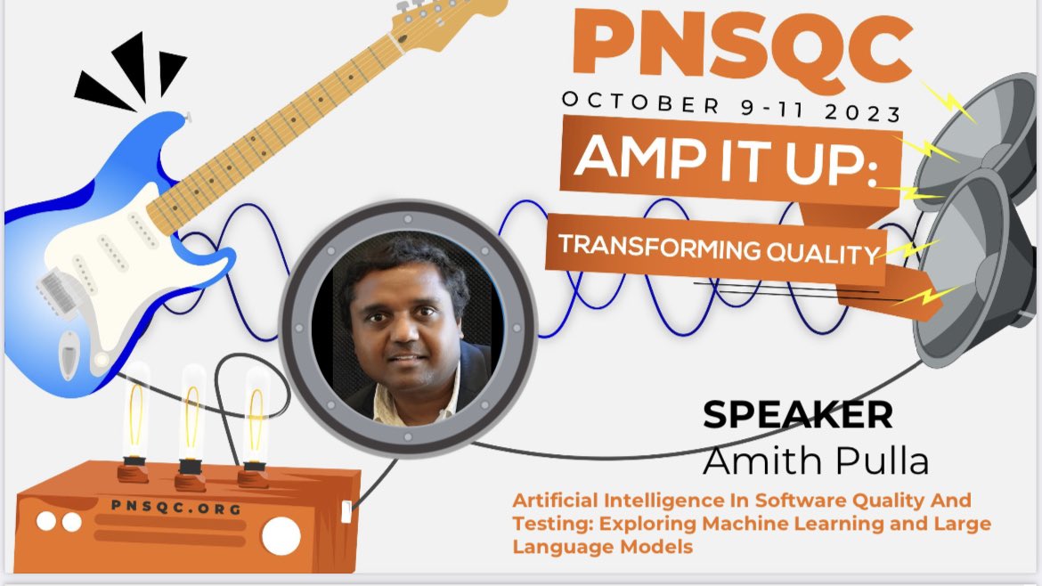 pamith's tweet photo. Had a good time speaking @PNSQC on AI and Software Quality. https://t.co/QmMbr01qmr