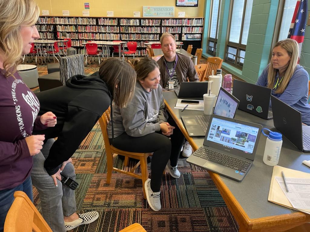 NewtechhighCFE's tweet image. What a great day working with our partner district in Ohio building capacity around authenticity on campus. Always important to have site leadership in on the conversations and planning #pbl #nths #pblchat #teachertwitter #studentcentered
