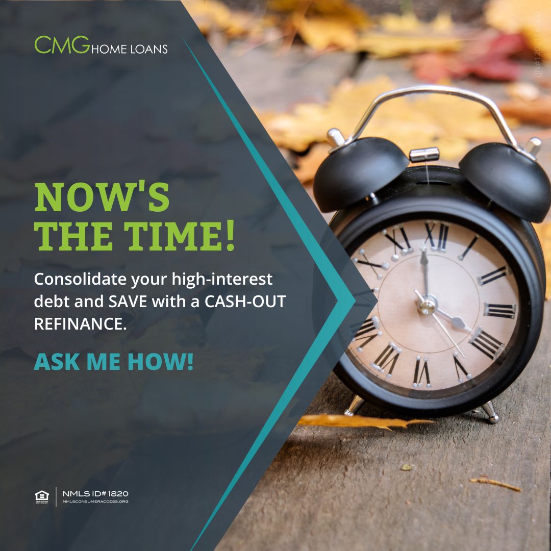 parisotto_team's tweet photo. Would you take a look at the time!? NOW is the time ⏰ to consolidate your high-interest debt with a cash-out refinance. Give me a call today to discuss your options! https://t.co/pprE8NayGD